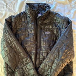 Men’s Patagonia Black Nano Puff Pullover, Large